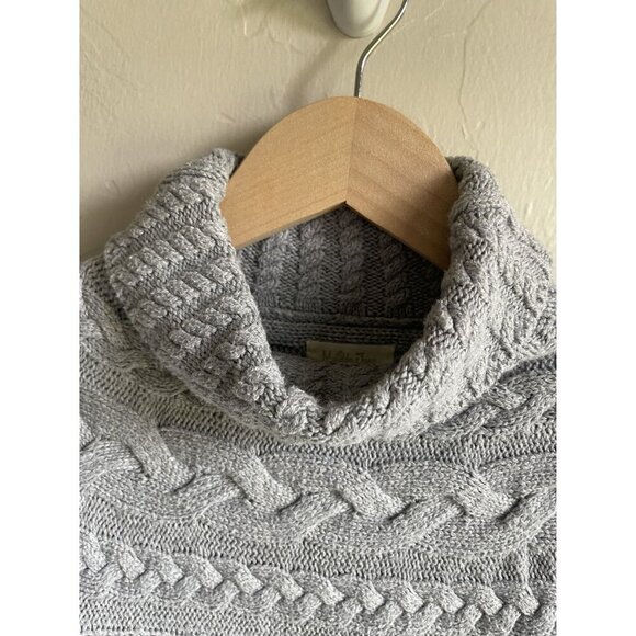 Matilda Jane Gray Flaxen Reese Cable Knit Turtleneck Sweater Girls Size 6 - Picture 6 of 6